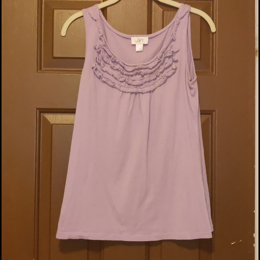 Loft ruffled tank